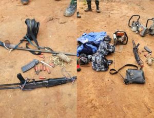 Arms recovered from IPOB camps in Anambra